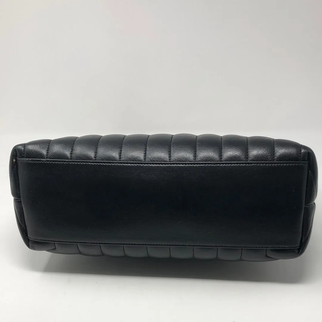 YSL Black Medium Matelesse Lou Lou Bag