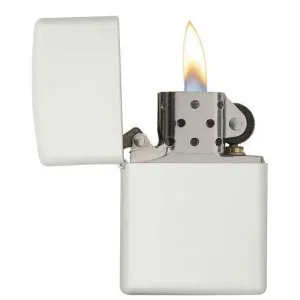 Zippo Classic White Matte Logo 214